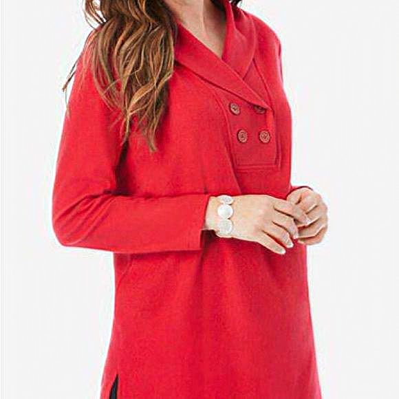 Roaman's Tops - Woman’s Plus size‎ Double Button Sherpa Fleece tunic bundle of 2 sz 4X